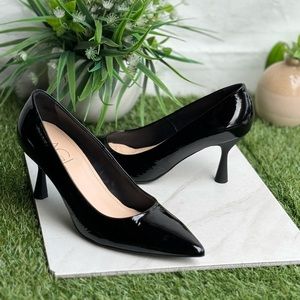 AGL Black Patent leather heel pump size 40 US 10 $440